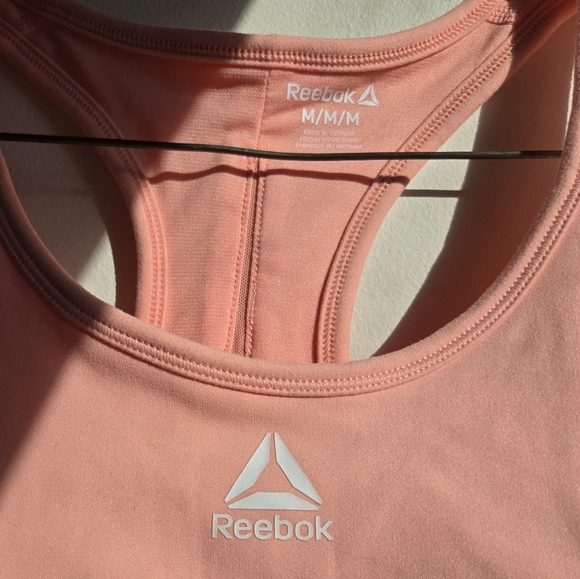 NWT Reebok Pink Sports Bra Womens Size M - Picture 4 of 7